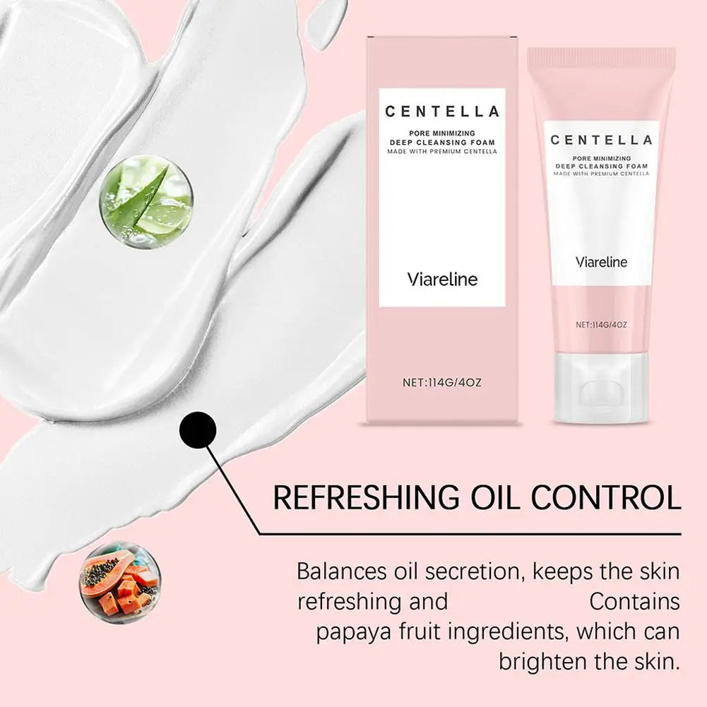Centella Asiatica Moisturizing Facial Cleanser Deeply Cleanses Facial Skin Repairs Barrier Soothes Sensitive Discomfort Skincare