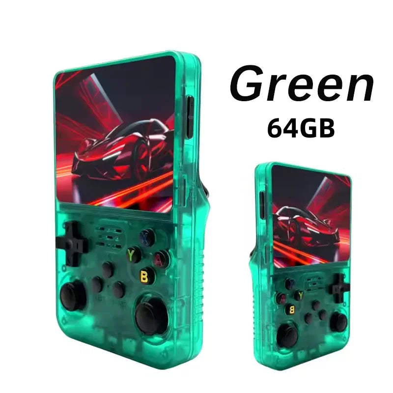 Compact Retro Gaming R36S Handheld Console 35 IPS Screen Linux System 64GB 128GB Internal Storage Thousands of Games