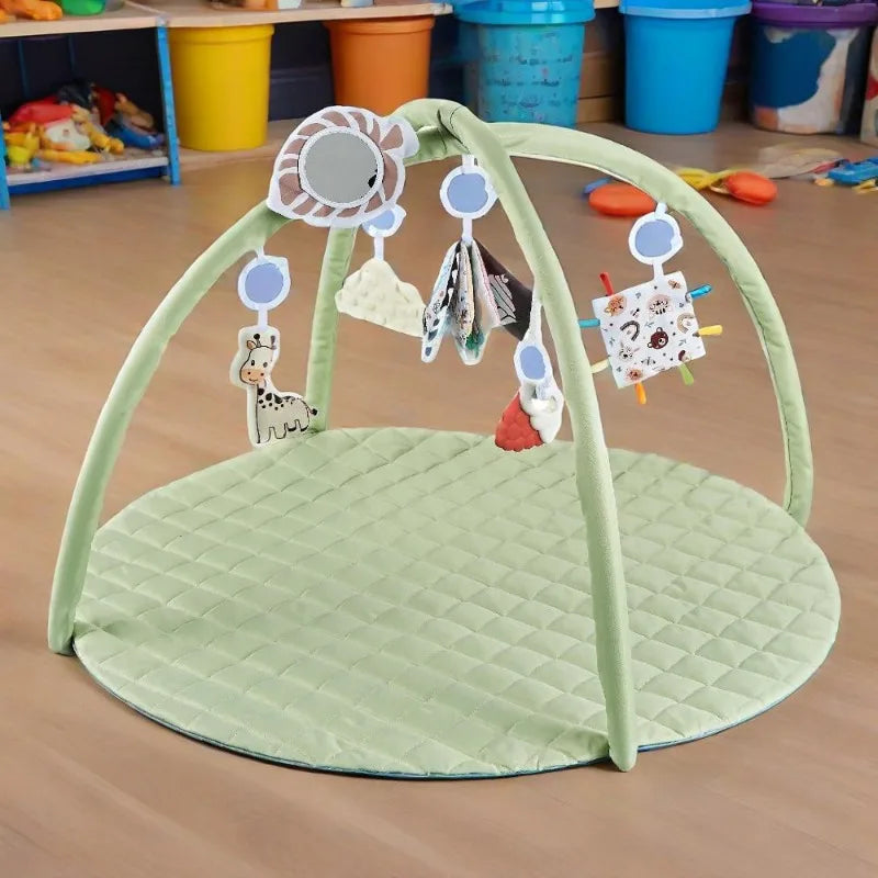 Baby Toys Crawling Play Mat with Cartoon Detachable Hangers Soft Thickened Floor Games Pad Baby Climb Training Toys Props