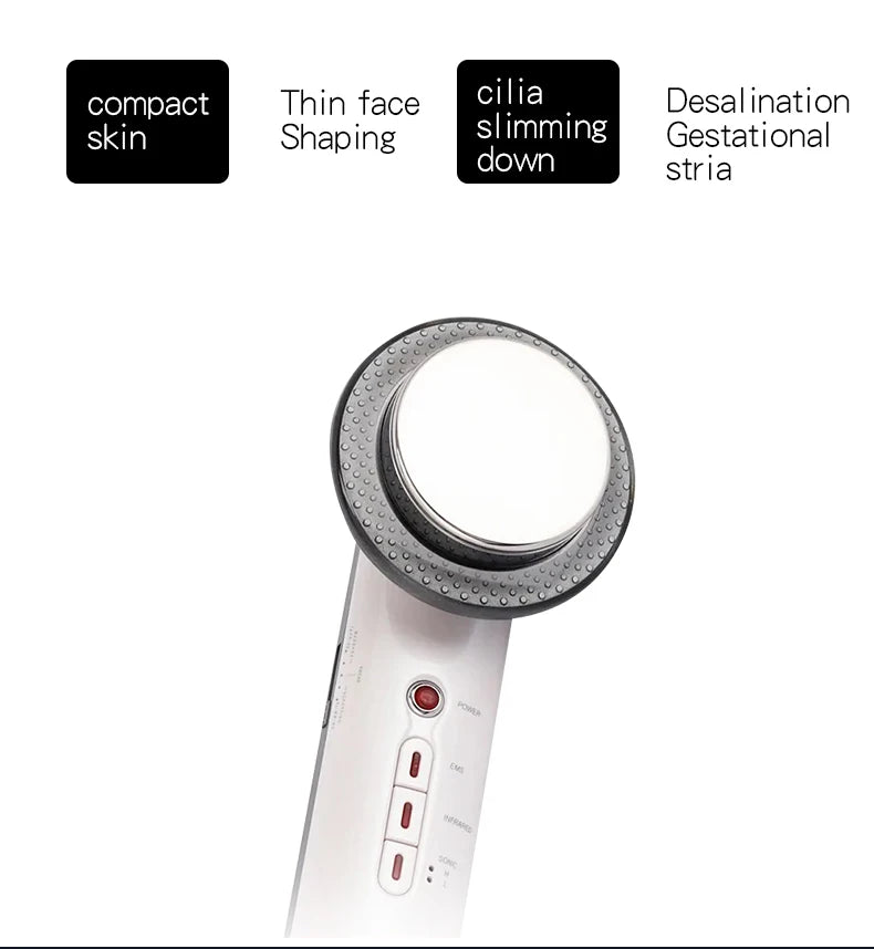 Ultrasonic Cavitation Face Lifting Beauty Machine EMS Infrared Ultrasound Body Slimming Massager Fat Burner Anti Wrinkle Device