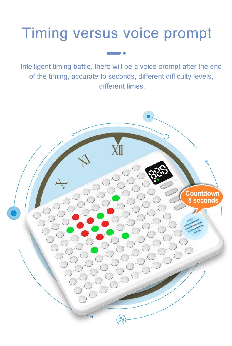 9 in 1 Multifunction Smart Board Game Electronic Chess Backgammon, Go, Tic-Tac-Toe, Whack-a-Mole Combe for Kids Family Tabletop