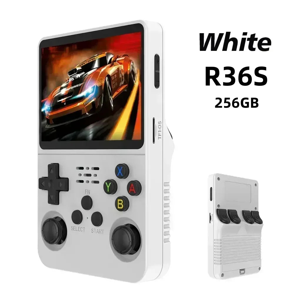 Compact Retro Gaming R36S Handheld Console 35 IPS Screen Linux System 64GB 128GB Internal Storage Thousands of Games