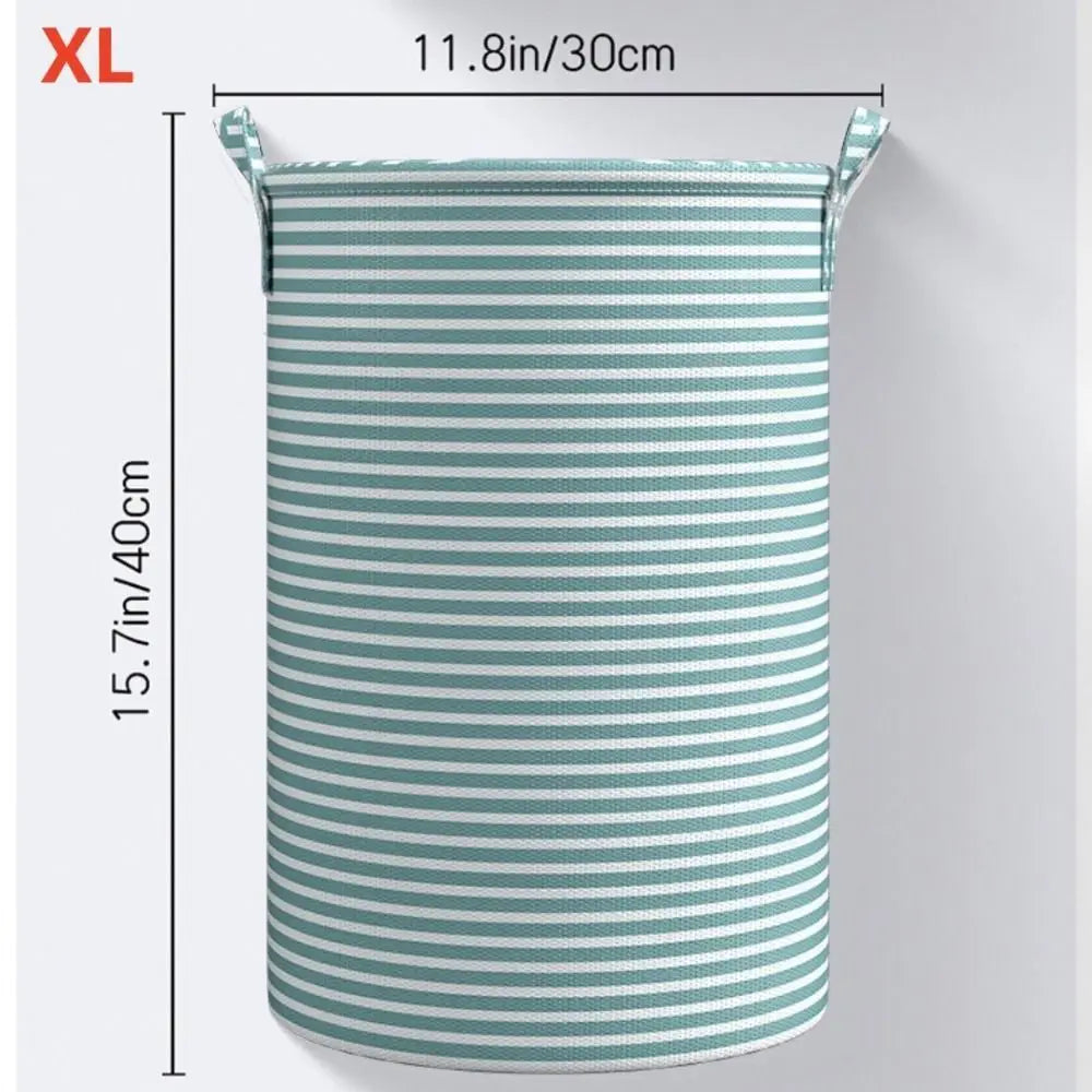 Durable Foldable Laundry Basket Cotton and Linen Large Capacity Storage Basket Dirty Clothes Household Sundries Storage Bag
