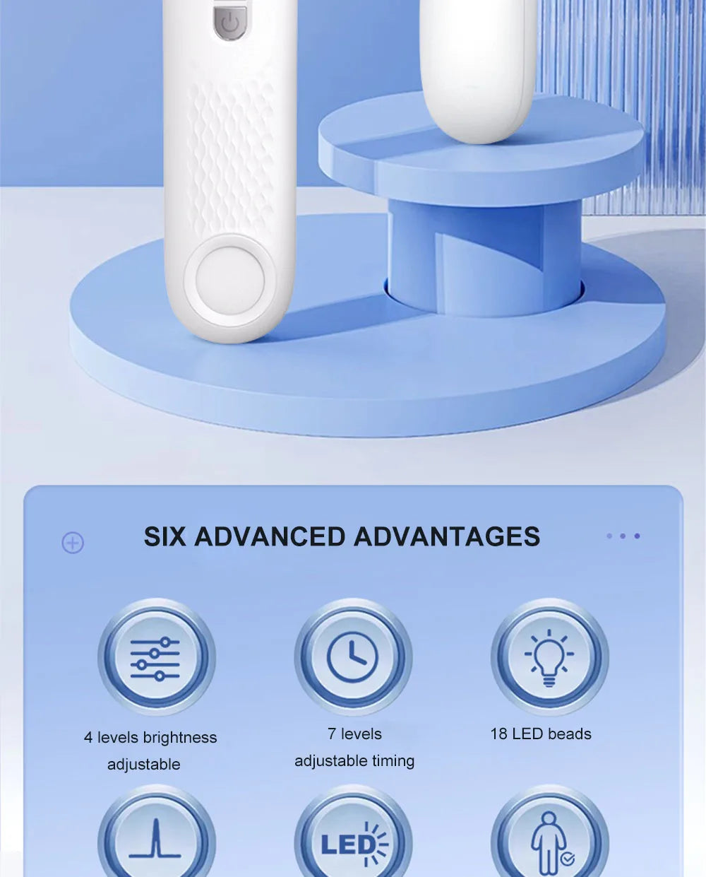 New Handheld Facial Body Red Light LED Laser Therapy Beauty Device Anti Aging Wrinkle Acne Rejuvenation Skin Tighten whitening