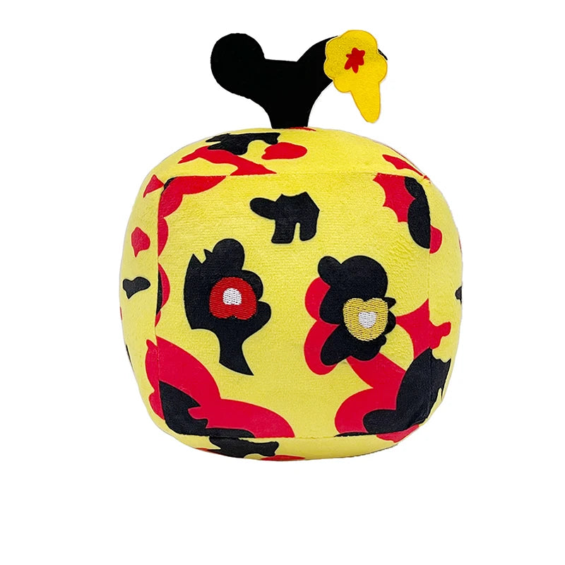 15cm Blox Fruits Plush Toys Anime Bloxfruits Devil Fruit Leopard Pattern Box Plush Pillow Soft Stuffed Toy Doll Children Gifts