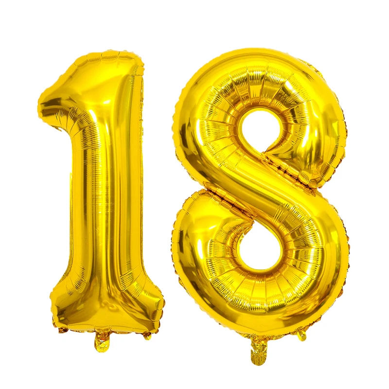 18th Birthday Party Decorations Black Plates Tableware Napkins For Kid Boys Girls Happy Birthday 18th Birthday Balloons Supplies