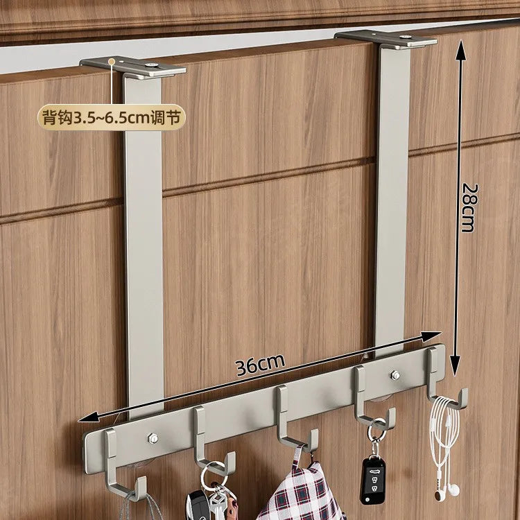 Luxury Non-Perforated Coat Hook - Heavy Duty Bathroom & Door Hanger, No Drill Wall Hook for Towels/Robes, Space-Saving Design