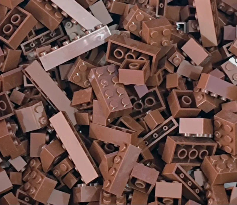 120Pcs Building Blocks Bulk Lot Pack Sorted By Color Bricks Block Plate Toys Small Particles Bulk Compatible Legoeds DIY Kit