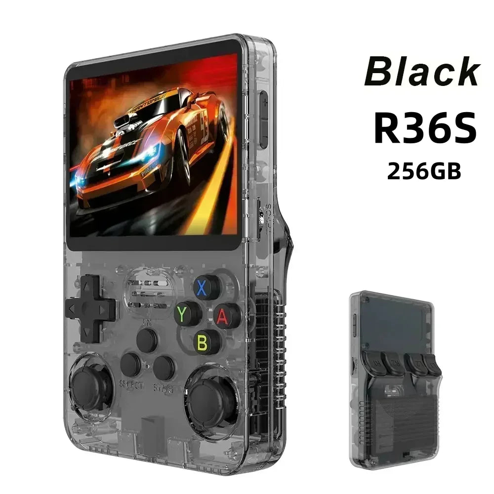 Compact Retro Gaming R36S Handheld Console 35 IPS Screen Linux System 64GB 128GB Internal Storage Thousands of Games