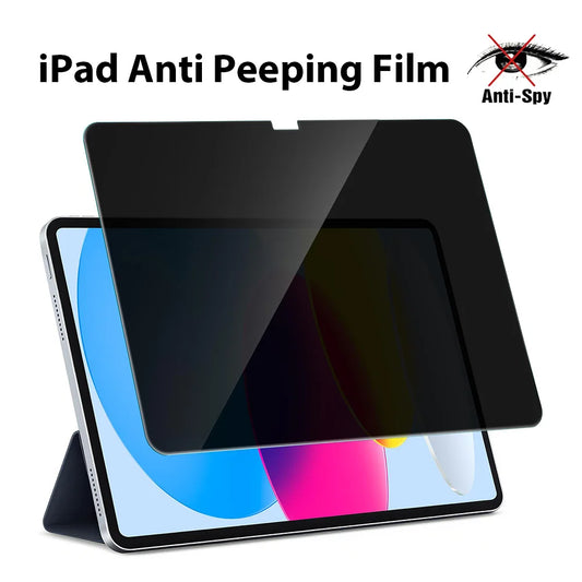 Privacy Screen Protector For iPad A16 9th 10th Generation Pro 13 11 M5 M4 12.9 Tempered Glass For iPad Air 6 5 4 3 Mini 6 7 10.2