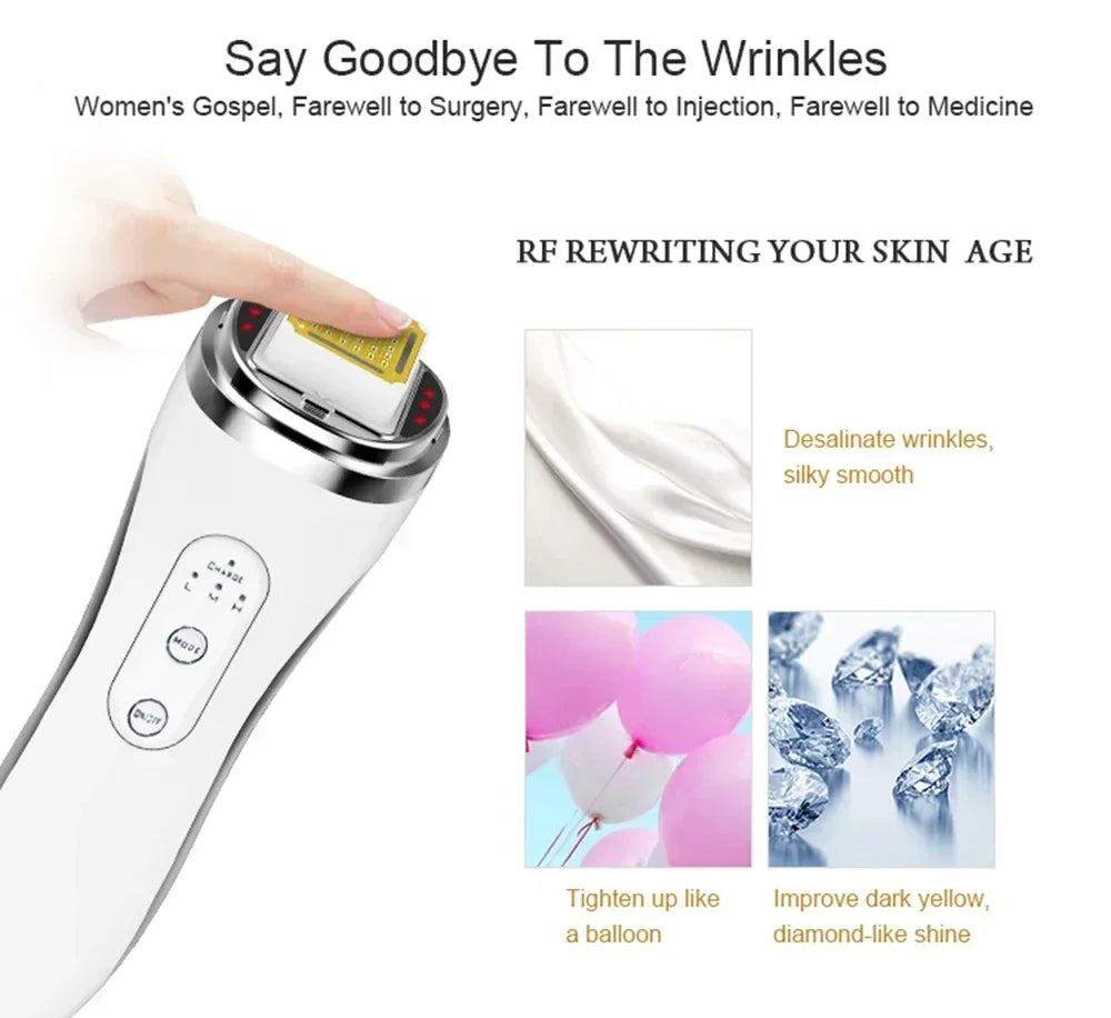 RF Radio Frequency Face Lifting Device Dot Matrix Beauty Massager Home Wrinkle Remover Skin Tightening Facial Massage Machine