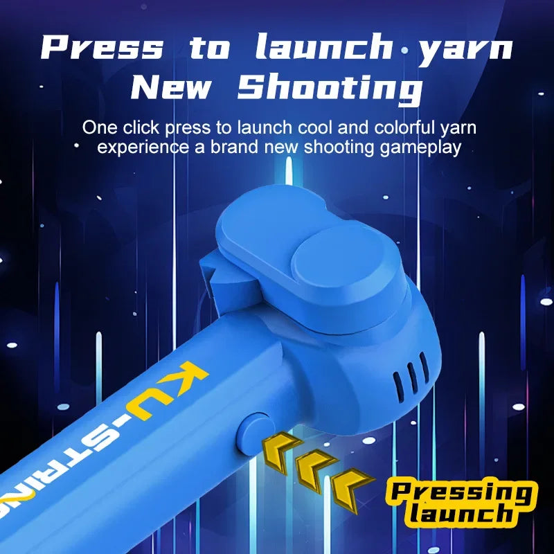 Glow in the Dark Rope Launcher Toy | Handheld Flying Shooter | Interactive Kids Lasso | Decompression Fun Toy for Party & Gifts