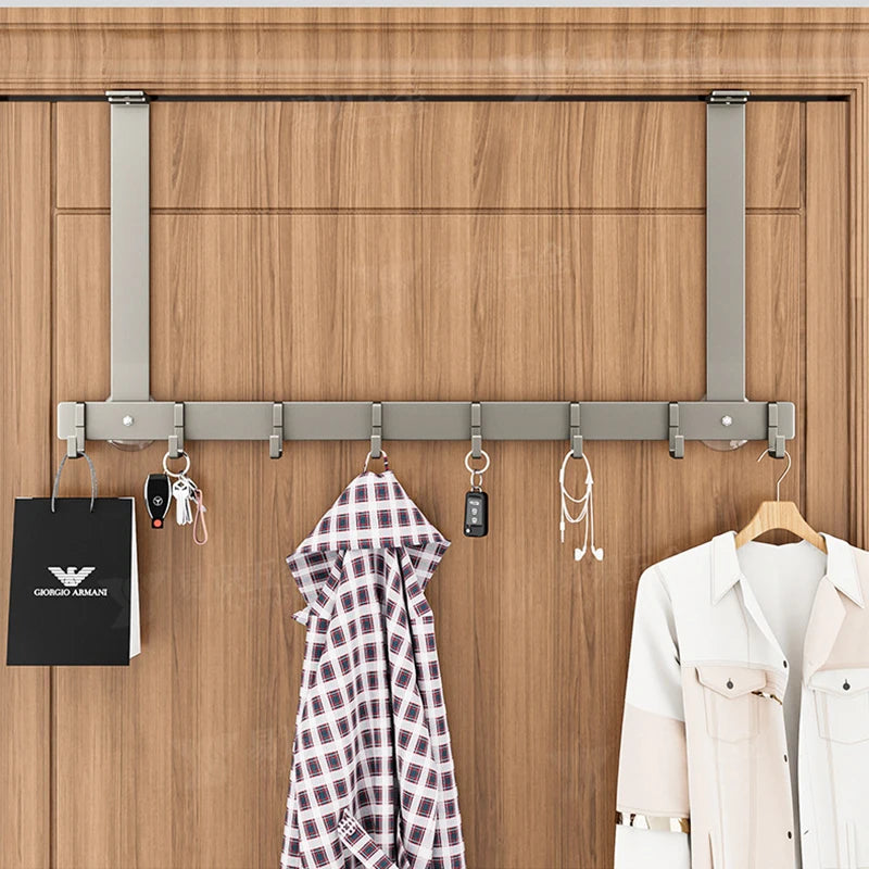 Luxury Non-Perforated Coat Hook - Heavy Duty Bathroom & Door Hanger, No Drill Wall Hook for Towels/Robes, Space-Saving Design