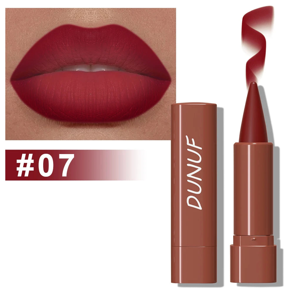 Gradient Lip Liner Pen with Matte Velvet Finish Smooth Application  Lipstick for Defined and Elegant Lips