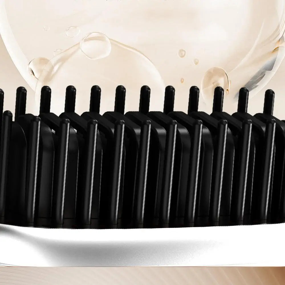 Small Hair Straightener Comb Straighteners Hair Styling Tool Less Frizz Smoother Straightening Brush Straighten Hair Brush