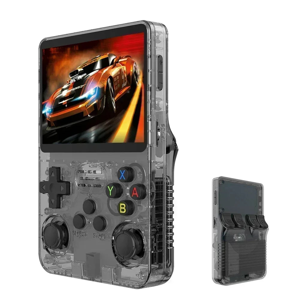 Compact Retro Gaming R36S Handheld Console 35 IPS Screen Linux System 64GB 128GB Internal Storage Thousands of Games