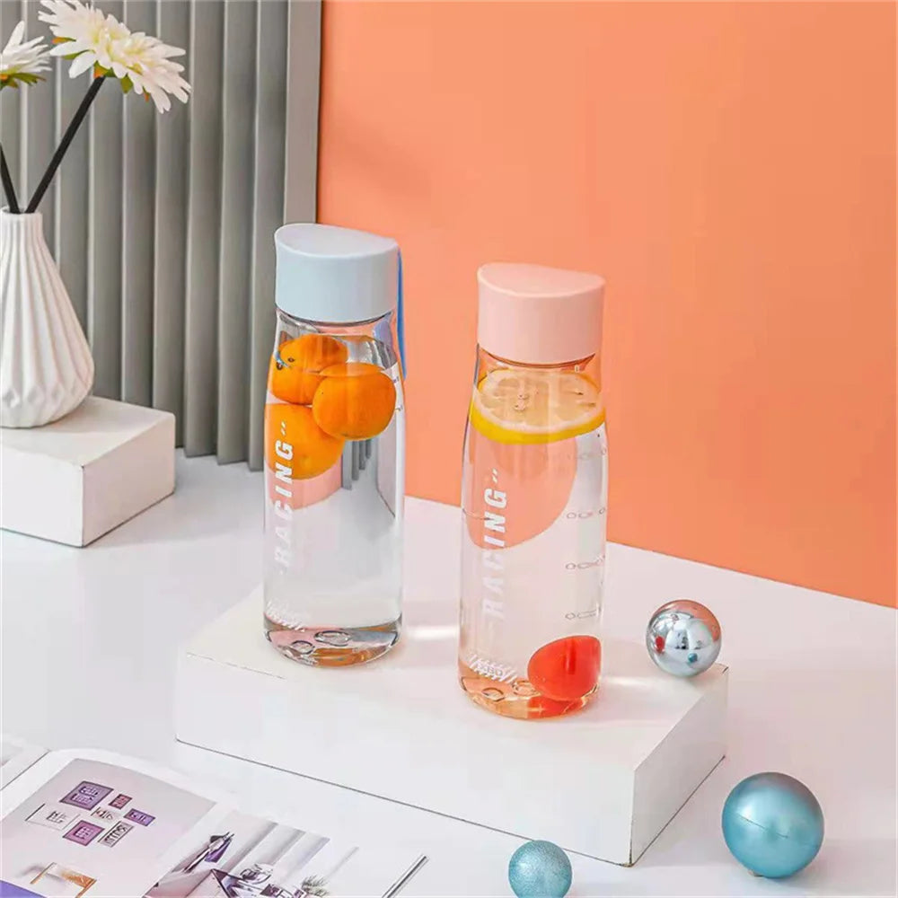 Portable Rope 550 650ml Plastic Clear Running Sports Water Bottle Cup Student Male Female Summer Handy Cup BPA Free