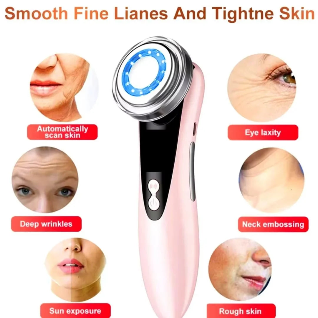 EMS Facial Massager Skin Care Tools 4 in 1 RF Face Lift Multifunction Firm Device Skin Rejuvenation Wrinkle Removal