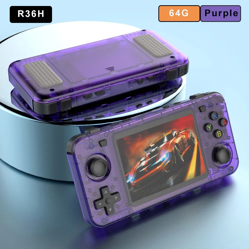 2025 New R36H Retro Handheld Console Open-Source Linux System Classic Game Consoles 3.5 inch IPS Screen Portable Video Player
