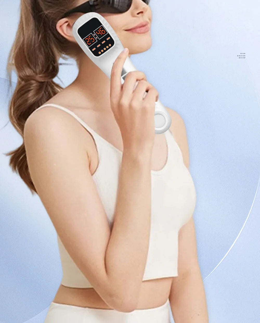 New Handheld Facial Body Red Light LED Laser Therapy Beauty Device Anti Aging Wrinkle Acne Rejuvenation Skin Tighten whitening