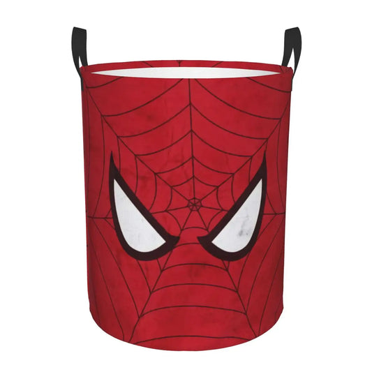 Custom Spider Man Web Laundry Hamper Large Storage Basket Kids Nursery Toy Organizer