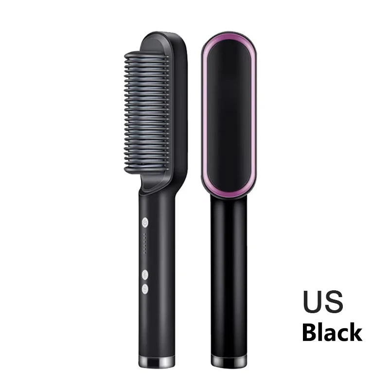 Hair Straightener Quick Heated Electric Hot Comb Hair Straightener Professional Negative Ion Hair Care Hairstyle Brush