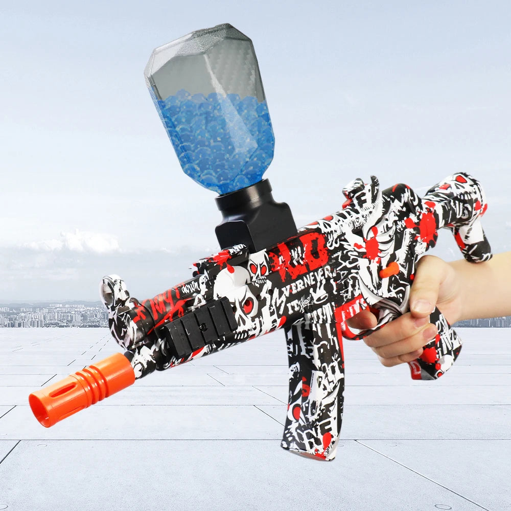 MP5 Rechargeable Electric Blaster - Automatic Outdoor Toy Gun for Team Battles - Ideal Gift (No Bullets Included）