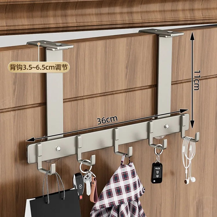 Luxury Non-Perforated Coat Hook - Heavy Duty Bathroom & Door Hanger, No Drill Wall Hook for Towels/Robes, Space-Saving Design