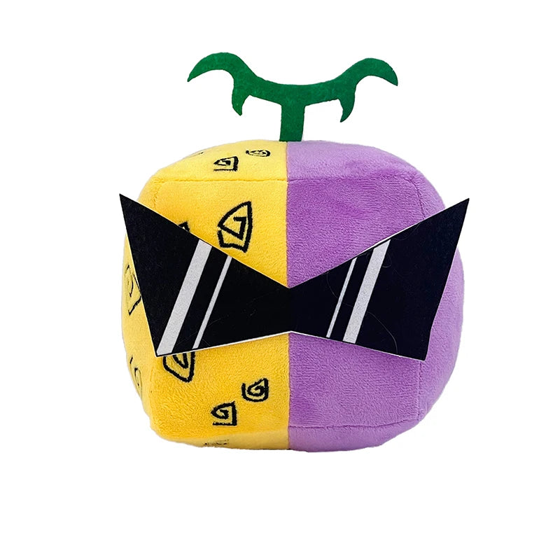 15cm Blox Fruits Plush Toys Anime Bloxfruits Devil Fruit Leopard Pattern Box Plush Pillow Soft Stuffed Toy Doll Children Gifts