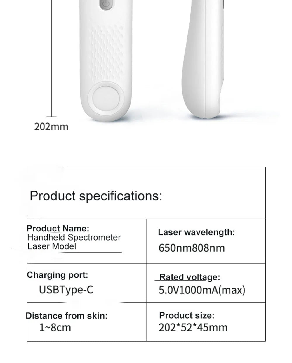 New Handheld Facial Body Red Light LED Laser Therapy Beauty Device Anti Aging Wrinkle Acne Rejuvenation Skin Tighten whitening