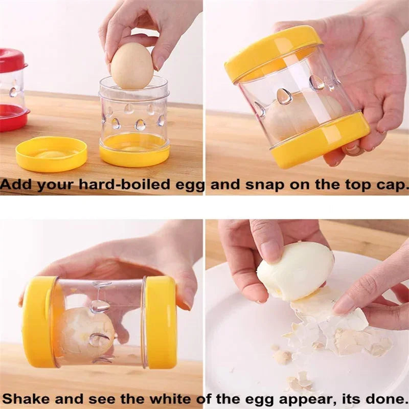 Hand-cranked Automatic Egg Sheller 1pc New Household Shell Peeling Machine Egg Opener Tool Fully Automatic Small Tool VIE LENTE