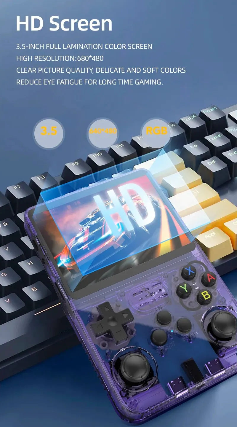 New Open Source R36S Retro Handheld Video Game Console Linux System Pocket Video Player 3.5 Inch IPS Screen Classic Retro Gaming