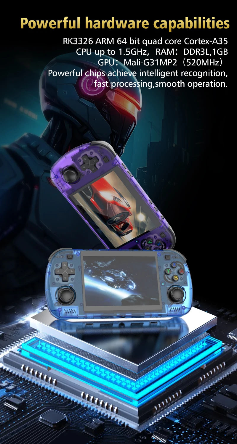 Retro Portable Gaming Console R36H PRO MAX Features a 64-bit Linux system and a 4.2-inch IPS display. This portable handheld vid