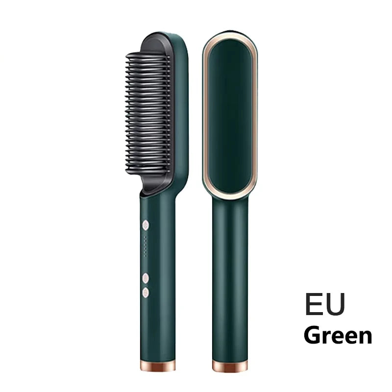 Hair Straightener Quick Heated Electric Hot Comb Hair Straightener Professional Negative Ion Hair Care Hairstyle Brush