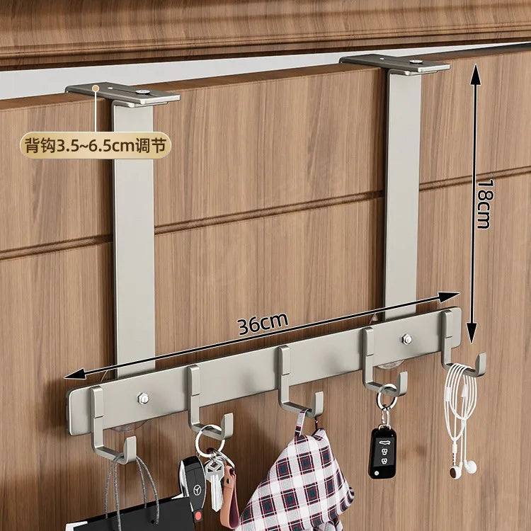 Luxury Non-Perforated Coat Hook - Heavy Duty Bathroom & Door Hanger, No Drill Wall Hook for Towels/Robes, Space-Saving Design