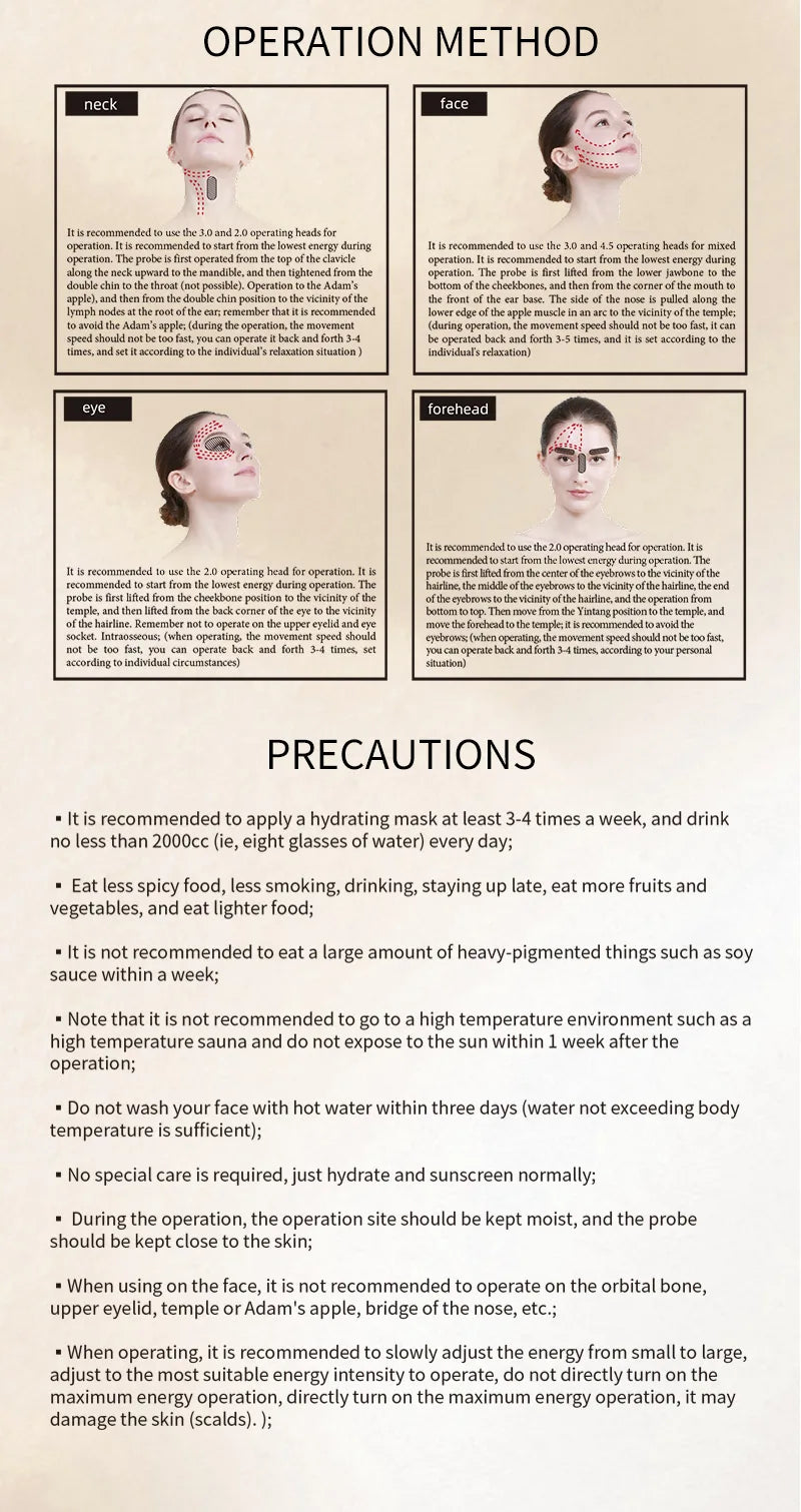 New 7D Mini Hifu Ultrasonic Face Lifting Massager Wrinkle Removal Anti-Aging Skin Tightening Eye Care Beauty Device For Home SPA