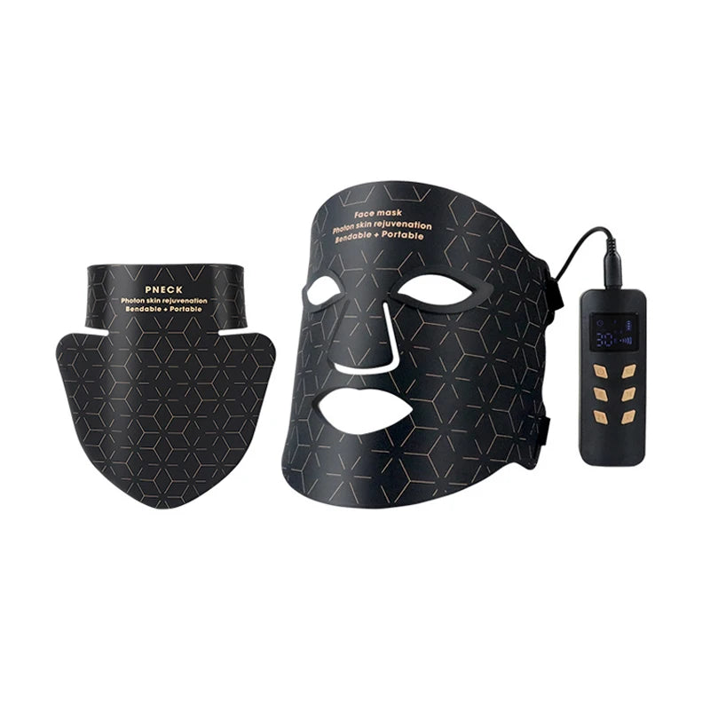 Wholesale Silicone LED Mask Face With Neck LED Photon Red Light Infrared Therapy Flexible Facial Mask Repair Skin Wireless Use