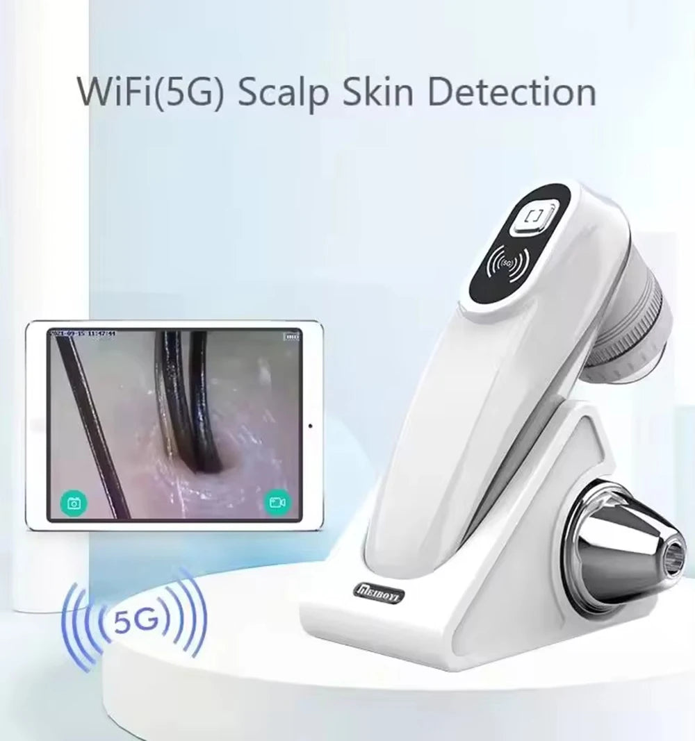 New Professional Wireless HD Intelligent Scalp/Skin/Dermal Detector Hair Follicle Testing Analysis Magnifier UV Skin Analyzer