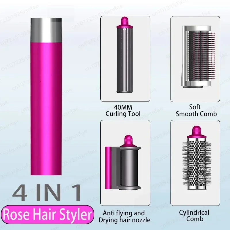 Professional  6 in 1 Curling Iron Hair Straightener Styling Tool Hair Dryer Hot Comb Negative Ions Blow Dryer Hair Care