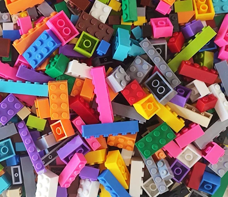 120Pcs Building Blocks Bulk Lot Pack Sorted By Color Bricks Block Plate Toys Small Particles Bulk Compatible Legoeds DIY Kit