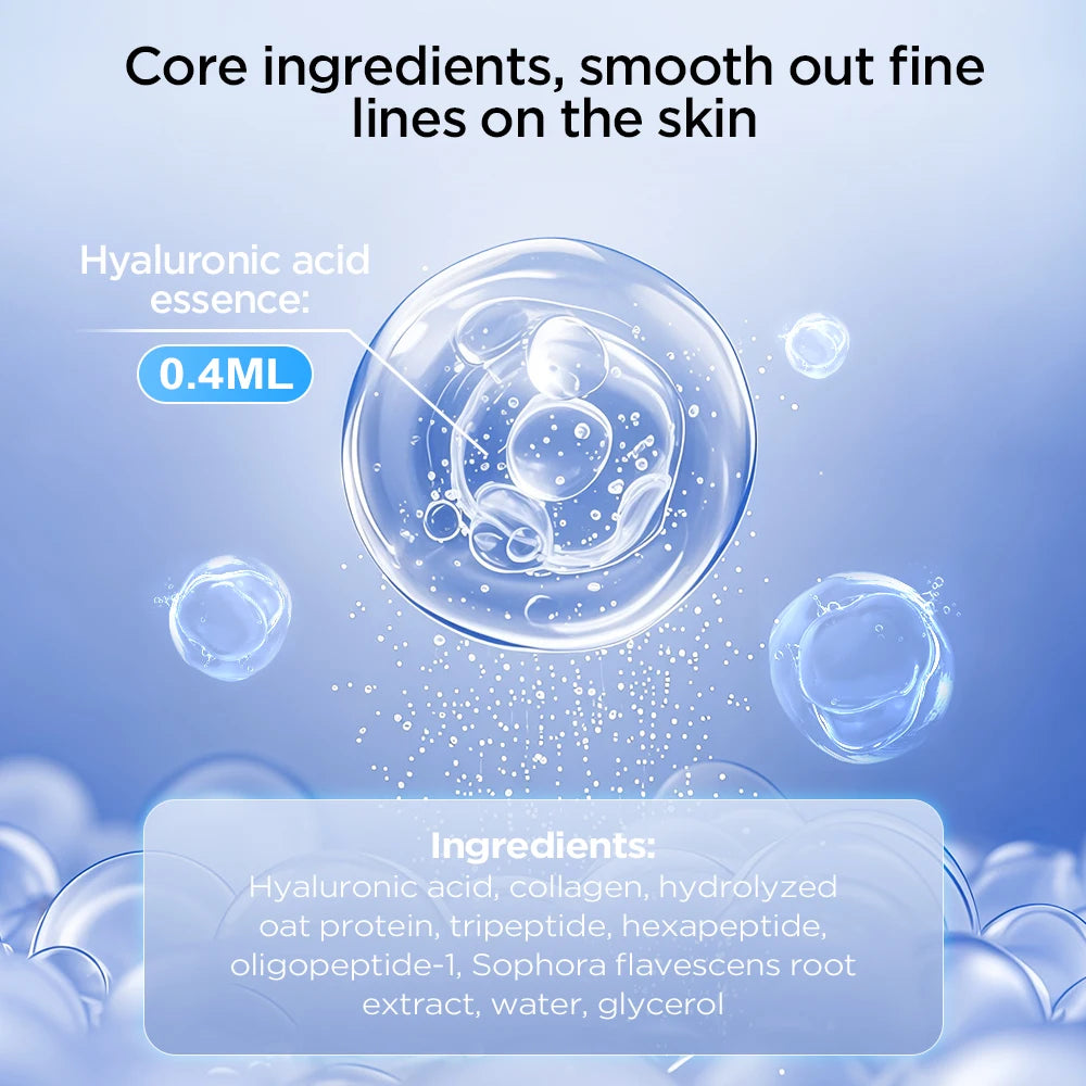 Hyaluronic Acids Microneedle Eye Patch Korean Skin Care for Moisturizing Anti-Wrinkle Aging Smooth Puffy Eye Bags Eye Mask