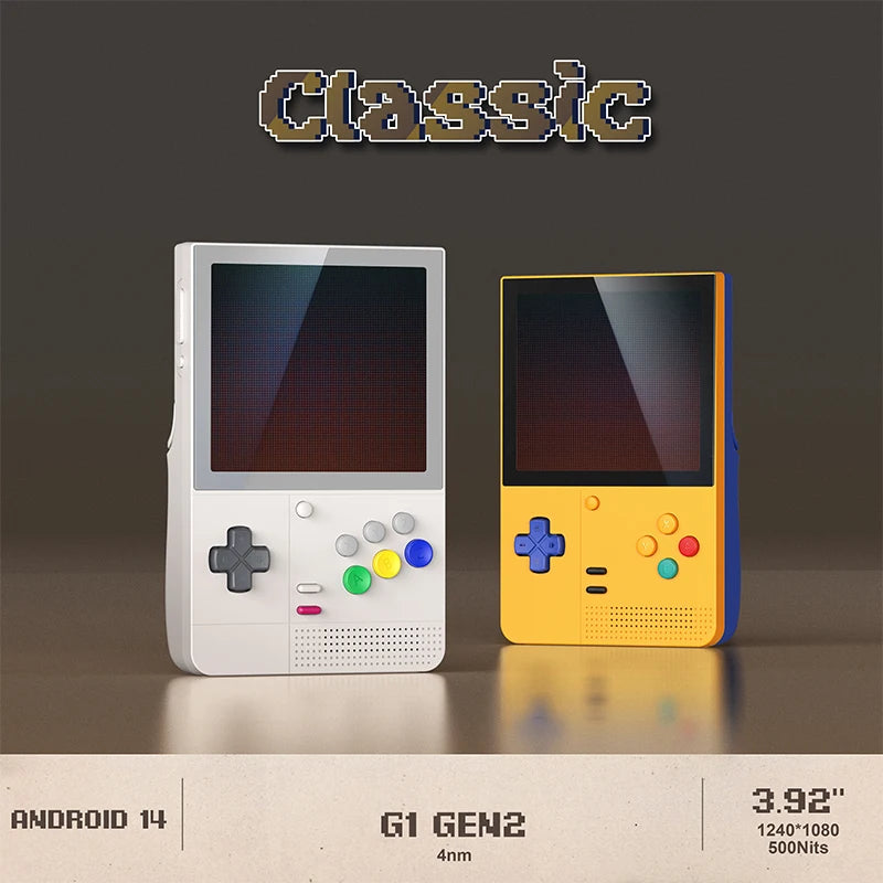 Retroid Pocket Classic Classic Retro Handheld Video Game Console 3.92 AMOLED Screen Android 14 PSP PS2 Games