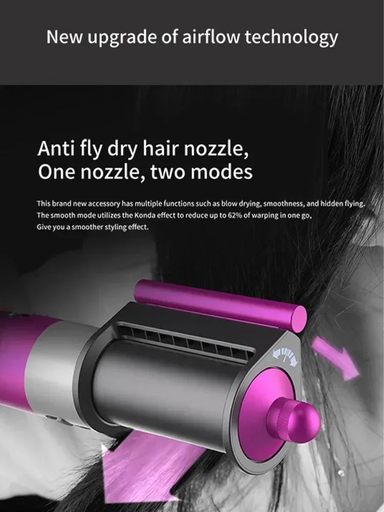Professional  6 in 1 Curling Iron Hair Straightener Styling Tool Hair Dryer Hot Comb Negative Ions Blow Dryer Hair Care