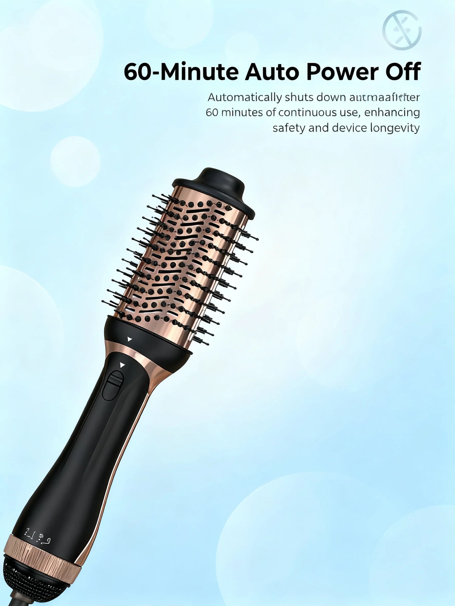 5-in-1 Multifunctional Hair Styling Tools, Hot Air Brush, Hair Dryer, Straightening Brush, Hair Curler, Straightening Brush,220V