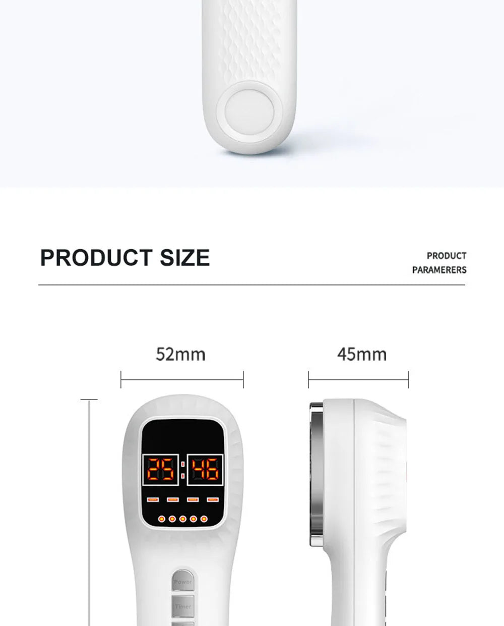 New Handheld Facial Body Red Light LED Laser Therapy Beauty Device Anti Aging Wrinkle Acne Rejuvenation Skin Tighten whitening