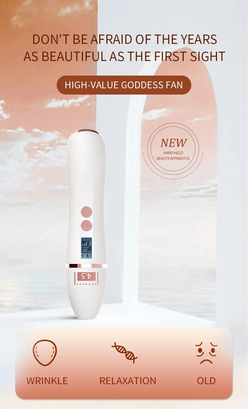 New 7D Mini Hifu Ultrasonic Face Lifting Massager Wrinkle Removal Anti-Aging Skin Tightening Eye Care Beauty Device For Home SPA