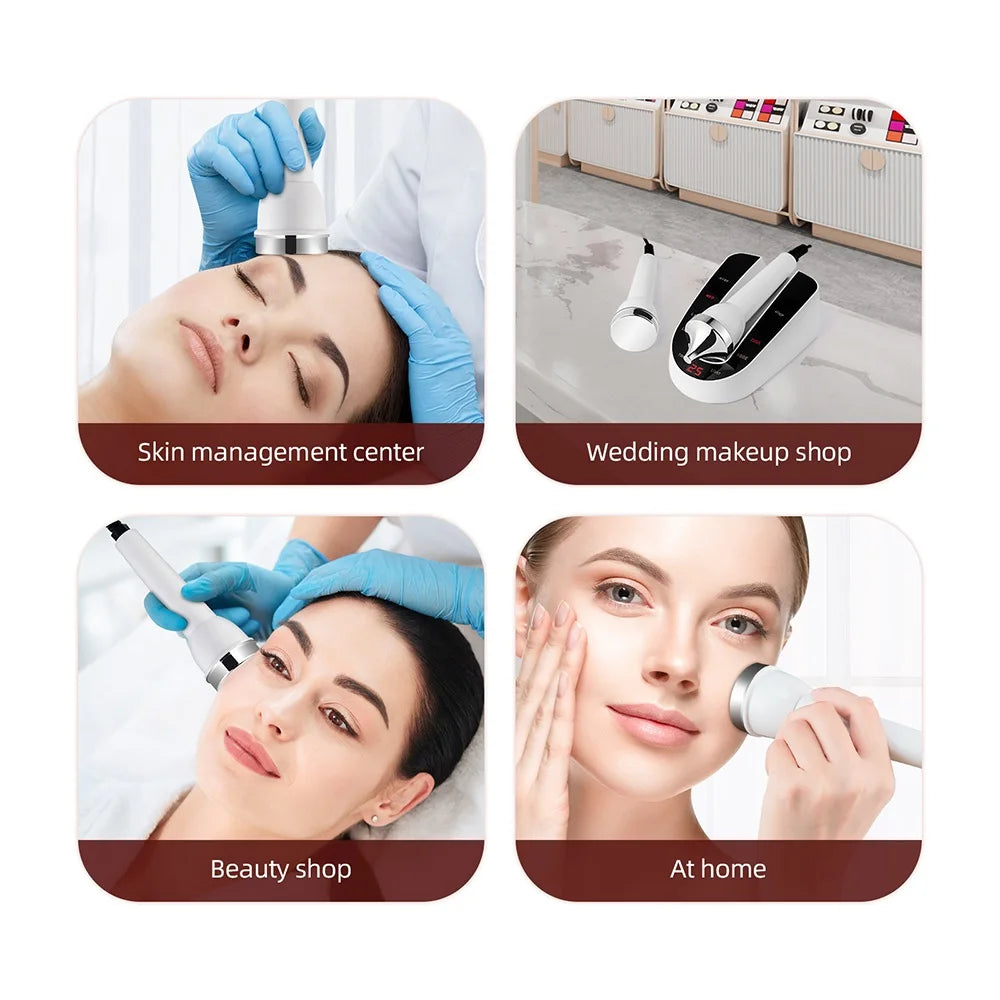 Ultrasound Skin Care Beauty Machine Skin Anti Aging High Frequency Face Eye Massager Ultrasonic Beauty Women SPA Device