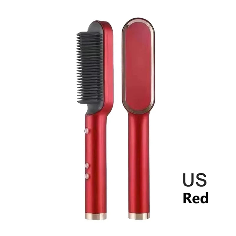 Hair Straightener Quick Heated Electric Hot Comb Hair Straightener Professional Negative Ion Hair Care Hairstyle Brush