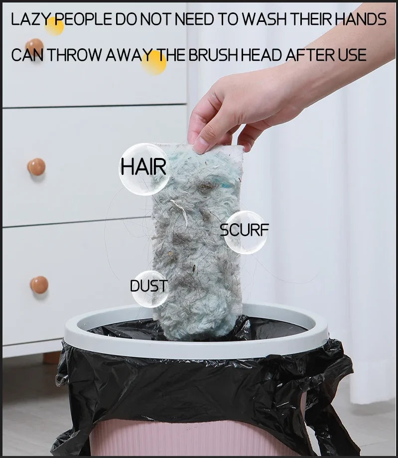 Double sided 360 ° electrostatic dust duster is used for large-scale cleaning of dust, spider webs, and disposable dust collecto