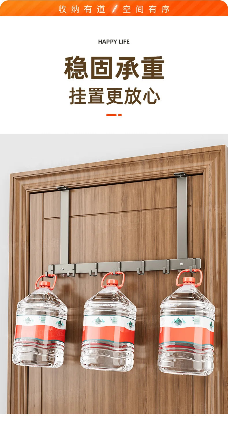 Luxury Non-Perforated Coat Hook - Heavy Duty Bathroom & Door Hanger, No Drill Wall Hook for Towels/Robes, Space-Saving Design